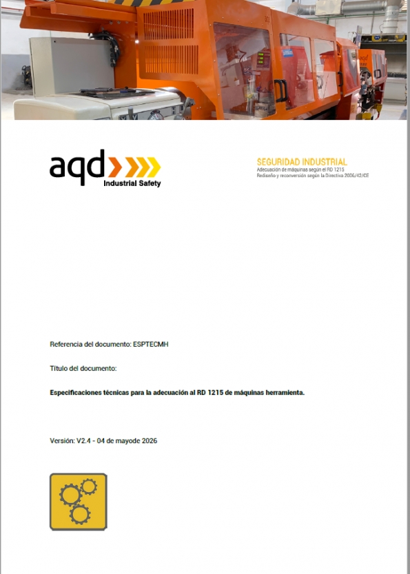 Especificaciones técnicas para la adecuación al RD 1215 de máquinas herramienta