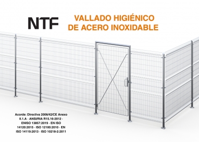 AQD Industrial alcanza un acuerdo estratégico con NTF para la distribución de vallado inoxidable higiénico