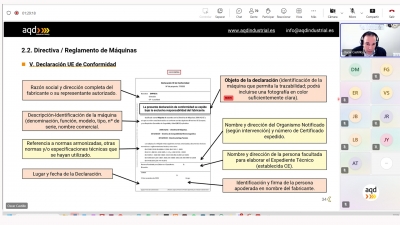 AQD Industrial Safety imparte un webinar de seguridad en maquinaria para Endesa